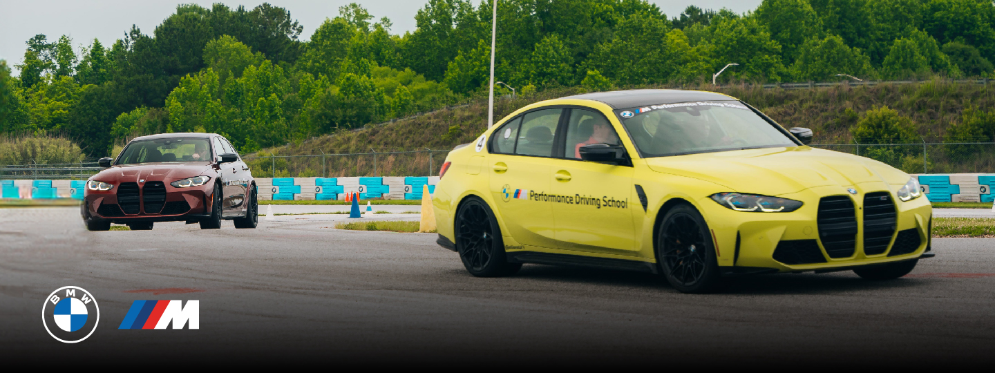 BMW M vehicles on track at the BMW Performance Center